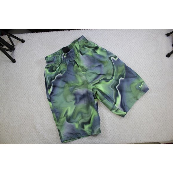 Nike / Boys Swim Trunks / (Size L) / Green and Gray with inside pocket. - Picture 2 of 8